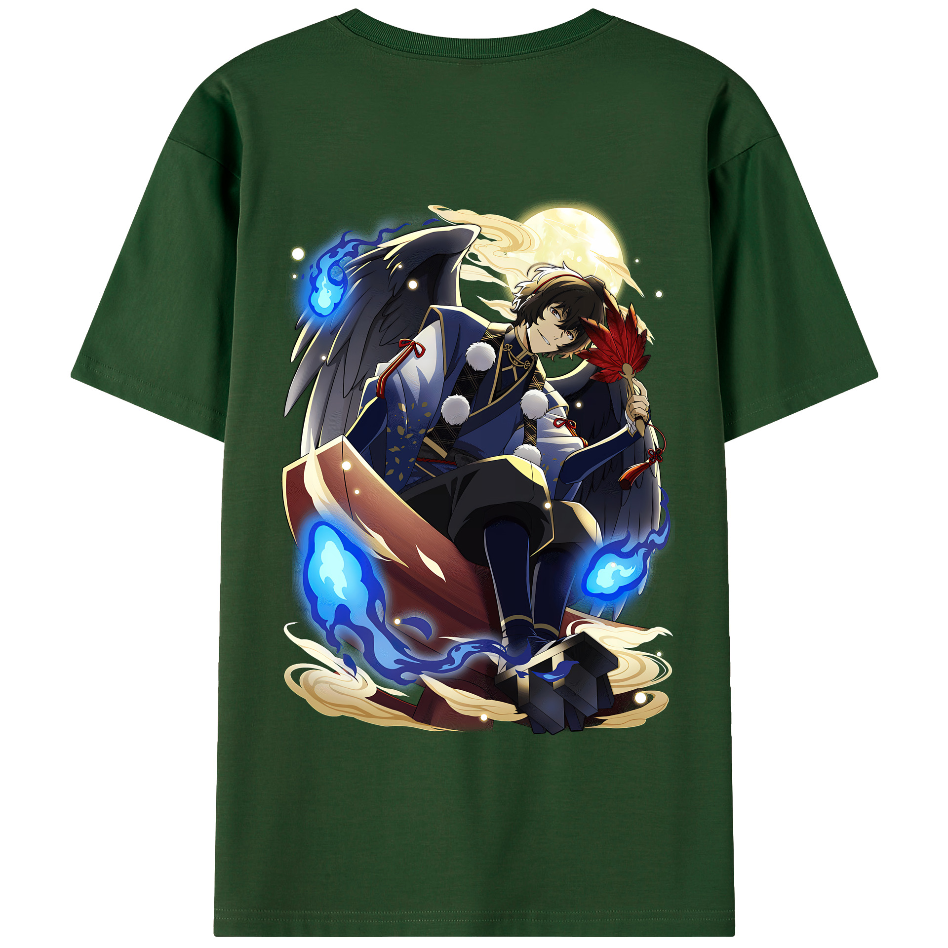 （画像用） 文豪ストレイドッグス Bungo Stray Dogs 綿100％半袖Tシャツ（背面プリント）